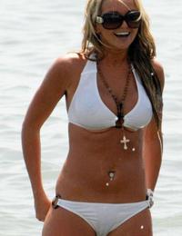 A French girl going topless at the Cancun Image 5