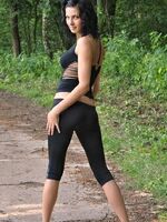 black spandex shorts