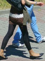 girls in spandex shorts